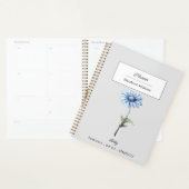 APRIL BLUE DAISY GEBURTE BLUME PERSONALISIERT PLANER (Anzeige)