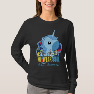April Blue Special Unicorum Autismus Sensibilisier T-Shirt