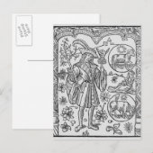 April, Blume, Aries Postkarte (Vorne/Hinten)