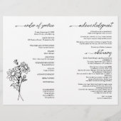 April Blume Beerdigung Programm Flyer (Hinten)