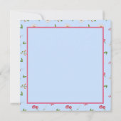 April Blume Daisy Sweet Pea Dankbarkeit Dankeskarte (Rückseite)