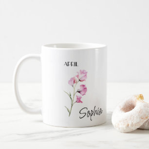 April Blume Personalisiert Kaffeetasse