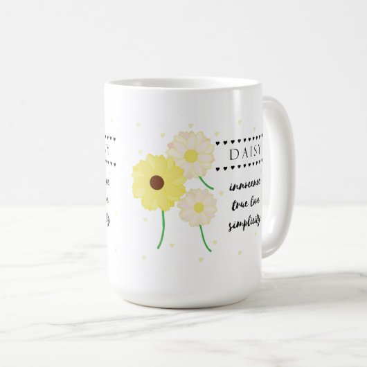 April Blume Tasse mit Blume Meanings (VorderseiteRechts)
