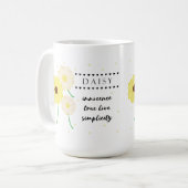 April Blume Tasse mit Blume Meanings (Vorderseite Links)