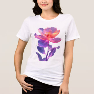 April-Blüten-Neon-Blumen-Abstrakte-Frühlings-Erneu Tri-Blend Shirt