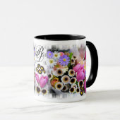 APRIL BOUQUET # 2 ~ Mongram Ringer-Tasse Tasse (VorderseiteRechts)
