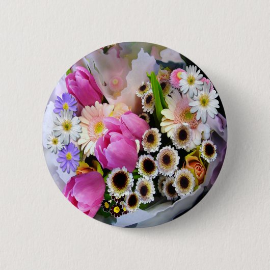 April Bouquet Button (Vorderseite)