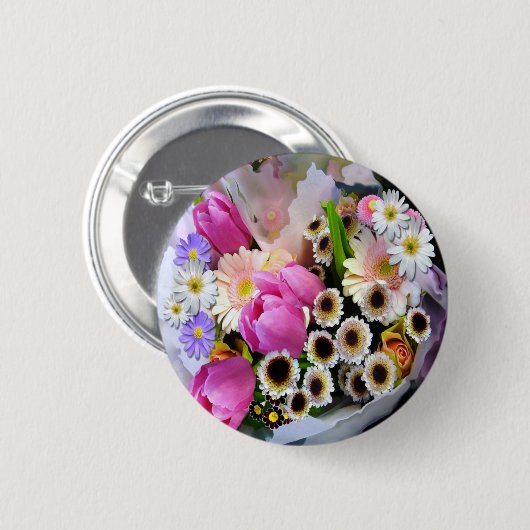 April Bouquet Button (Vorne & Hinten)