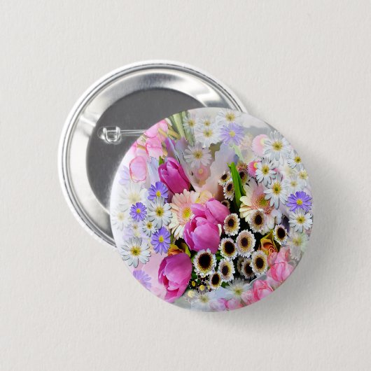 April Bouquet Button (Vorne & Hinten)