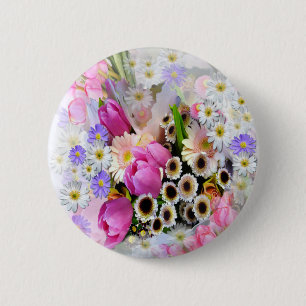 April Bouquet Button