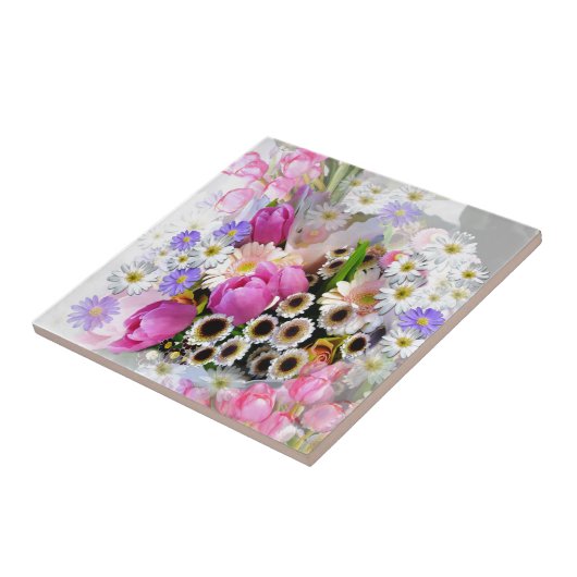 April Bouquet Fliese (Seite)
