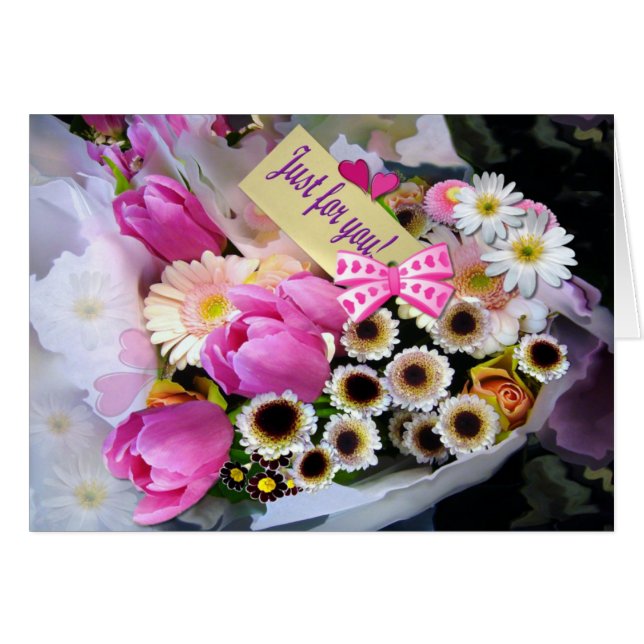 APRIL BOUQUET ~ Karte (Vorderseite (Horizontal))