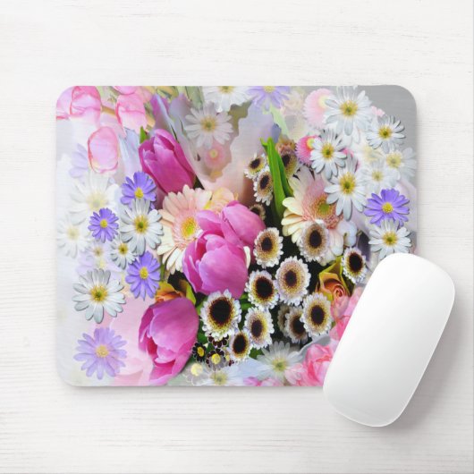 April Bouquet Mousepad (Mit Mouse)