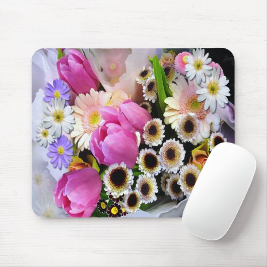 April Bouquet Mousepad (Mit Mouse)