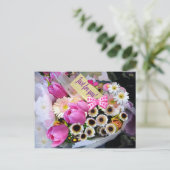 APRIL BOUQUET ~ Postkarte (Stehend Vorderseite)