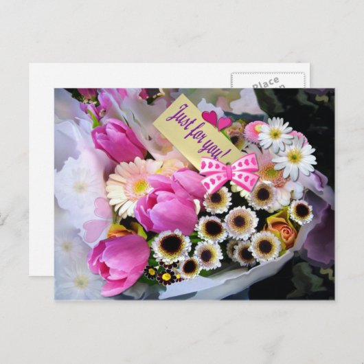 APRIL BOUQUET ~ Postkarte (Vorne/Hinten)