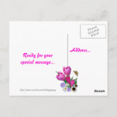 APRIL BOUQUET ~ Postkarte (Rückseite)