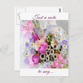 April Bouquet Postkarte (Vorne/Hinten)