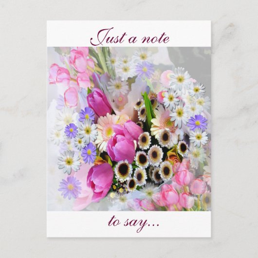 April Bouquet Postkarte (Vorderseite)