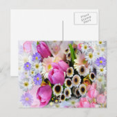 April Bouquet Postkarte (Vorne/Hinten)