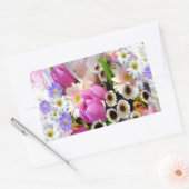 April Bouquet Rechteckiger Aufkleber (Umschlag)