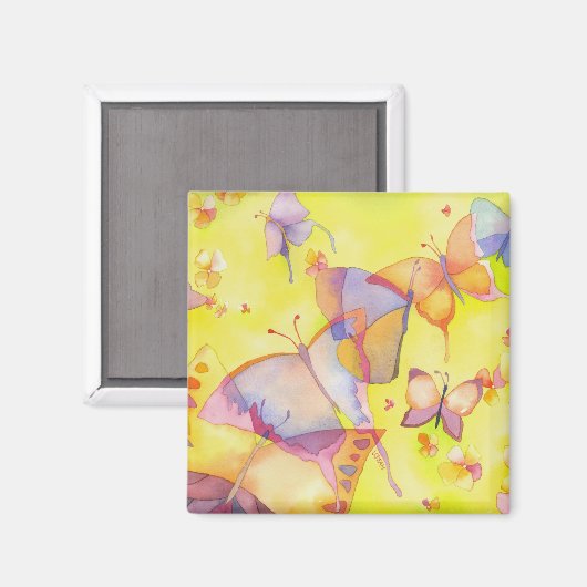 April Butterflies Magnet (Vorderseite/Rückseite)
