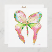 April Butterfly Geburtserklärung Ankündigung (Vorne/Hinten)