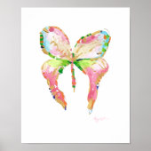 April Butterfly Print Poster (Vorne)