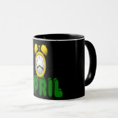 April-Count-down Tasse (VorderseiteRechts)