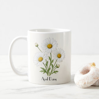 April Daisy Flowers Kaffeetasse