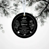 April Daisy und SweetPea Birthday Keepake Ornament Aus Metall