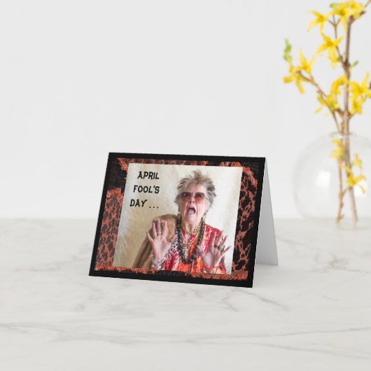 April Der Fool's Day wird abgesagt Karte (Gelbe Blume)