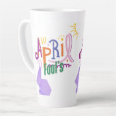 April, der Narr Milchtasse (Linke Ecke)