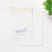 April Diamond Birthstone Earring Display Card (Schreibtisch)