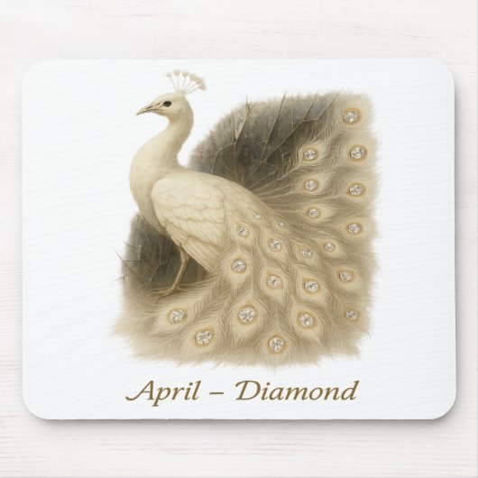 April - Diamond Peacock Mousepad (Vorne)
