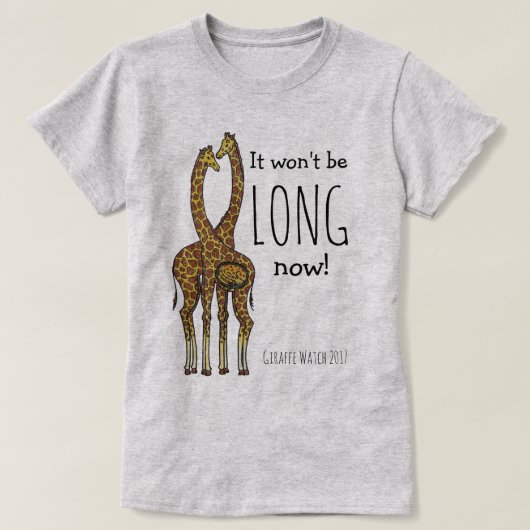 April die schwangere Giraffe T-Shirt (Design vorne)