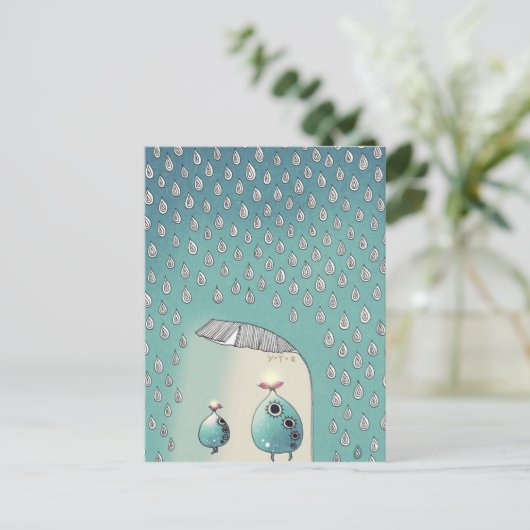 April Dusche 2012 Postkarte (Stehend Vorderseite)