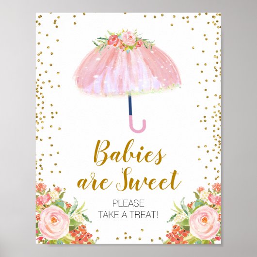 April Dusche Babys sind süß Bitte nehmen Sie eine  Poster (Vorne)