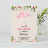 April Dusche Mai Blume Einladung (Stehend Vorderseite)