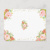 April Duschen bringen Mai Blume Bücher für das Bab Einladungspostkarte (Rückseite)