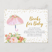 April Duschen bringen Mai Blume Bücher für das Bab Einladungspostkarte (Vorderseite)