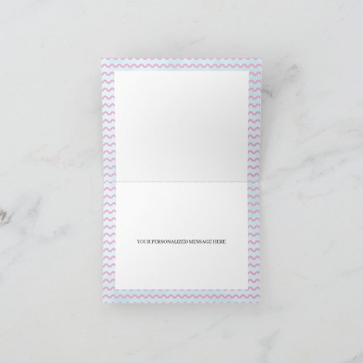 April Duschen bringen Mai Blume Dank Karte (Innenseite)