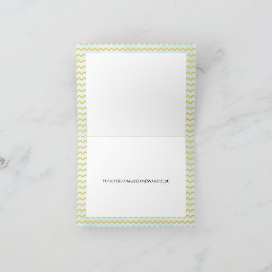 April Duschen bringen Mai Blume Dank Karte (Innenseite)