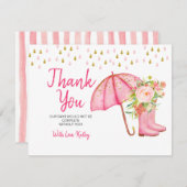 April Duschen bringen Mai Blume Dank Karte (Vorne/Hinten)