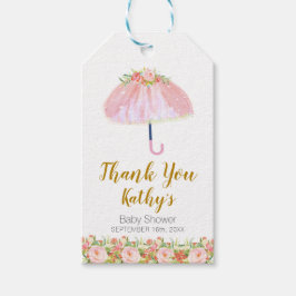 April Duschen bringen Mai Blume Danke Tag Geschenkanhänger