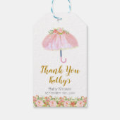 April Duschen bringen Mai Blume Danke Tag Geschenkanhänger (Rückseite)