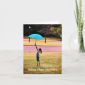 April Duschen bringen Mai Blume Grußkarte Karte (Vorderseite)