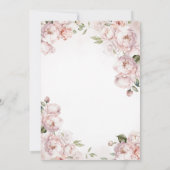 April Duschen bringen Mai Blume rosa Schirm Einladung (Rückseite)