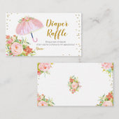 April Duschen bringen Mai Blume Windeln Raffle Enc Begleitkarte (Vorne/Hinten)