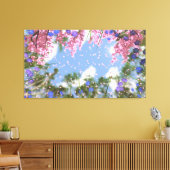 April Duschen Canvas Print Leinwanddruck (Insitu (Wohnzimmer))